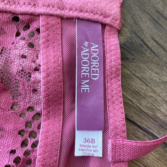 Like New Adore Me Lace Longline Bra - Picture 2 of 9